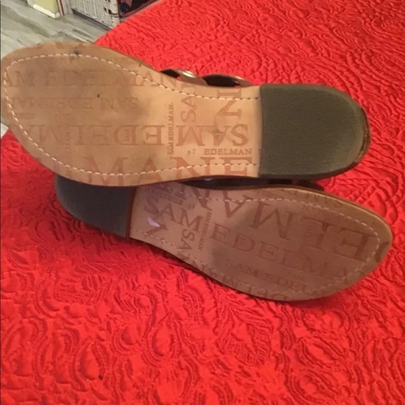Sam Edelman brown strappy sandals zipper back 7.5 - Picture 9 of 9